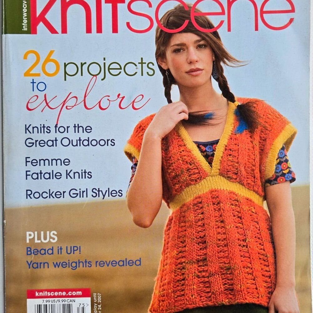 Knitscene Fall 2007 Special Issue With 26 Projects & Knitting Styles For Various